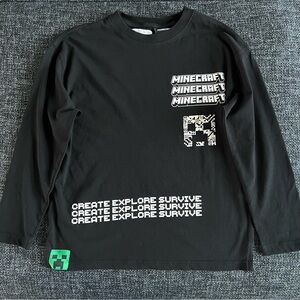 Zara X Minecraft Boys Long Sleeve Top Size 10